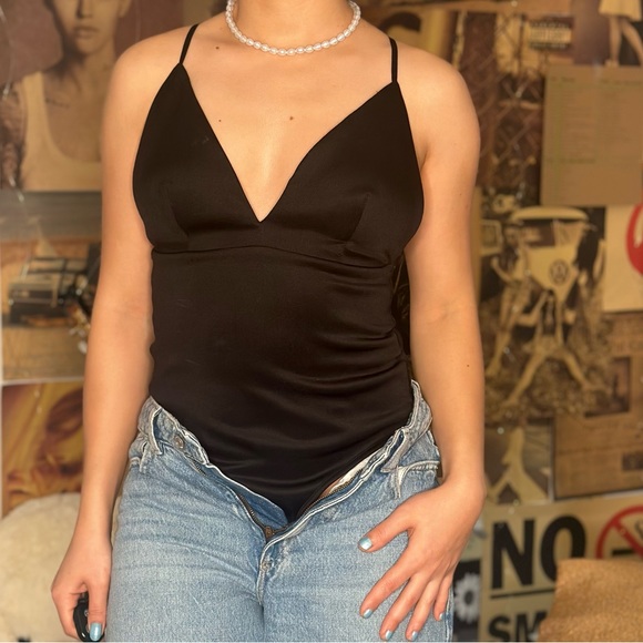 🖤 Revamped X open back (adjustable straps) bodysuit - Picture 4 of 7